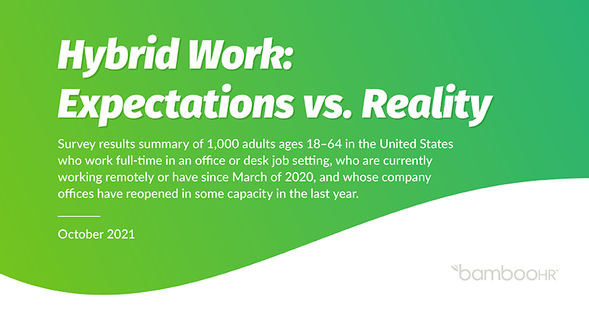 Hybrid Work: Expectations vs. Reality