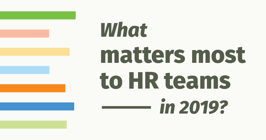 What Matters Most To HR Teams in 2019